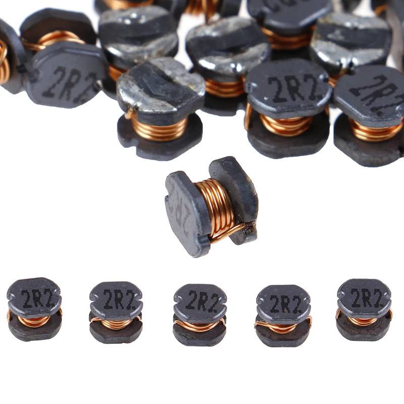 50pcs/lot SMD Power Inductor CD52 10uH 2.2uH Single Layer Winding 5mm*5mm *4.5mm Wholesale