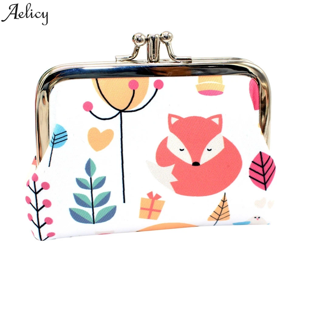 Aelicy Coin Purse Wallet Ladies Cute Print Clutch Bag Hasp Card Holders Handbag Key Holder Storage For Small Things | Багаж и сумки