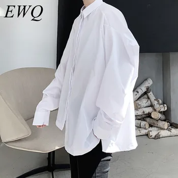 

EWQ / men's wear spring summer fashion new 2020 Irregular Niche long sleeve Shirt Tide oversize large size tops causal 9Y1052
