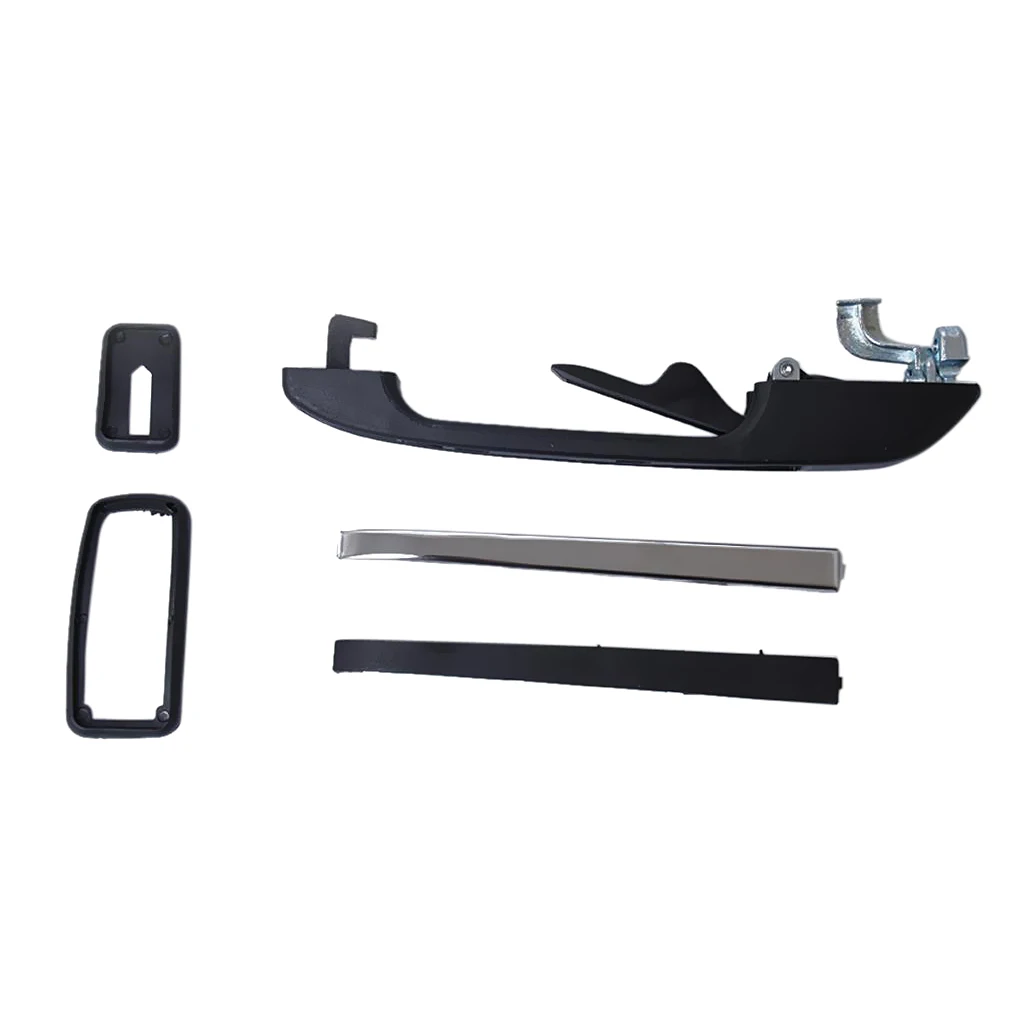 Black Rear Left Side Exterior Door Handle Kits for VW Caddy Golf Jetta MK2