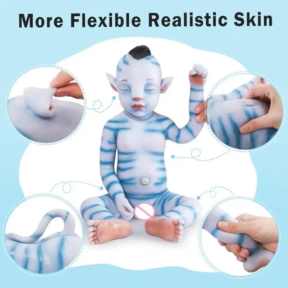 Ivita Wg1806rh 51cm 2900g Volledige Siliconen Reborn Baby Poppen Levensechte Zachte Pasgeboren Baby Ogen Gesloten Slapen Film Speelgoed Voor Kinderen Aliexpress