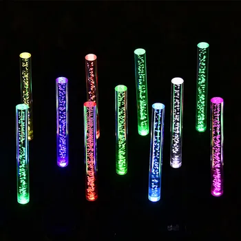 

2pcs Solar Tube Lights Solar Bubble RGB Color Changing Garden Stake Lights for Garden Patio Backyard Pathway Decoration