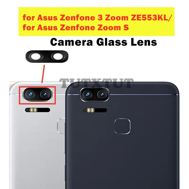 2 шт. для Asus Zenfone 3 Zoom ZE553KL/ S Задняя камера стеклянный объектив основная задняя с