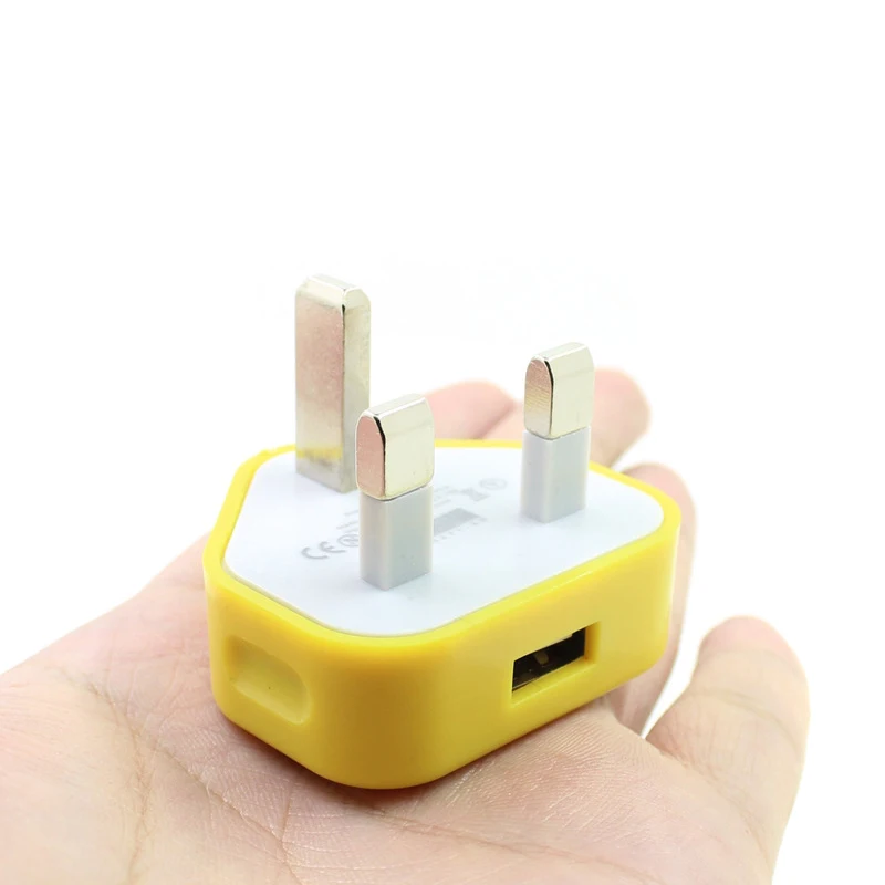 Великобритания штепсельная вилка сетевой 3 Pin USB адаптер питания зарядное