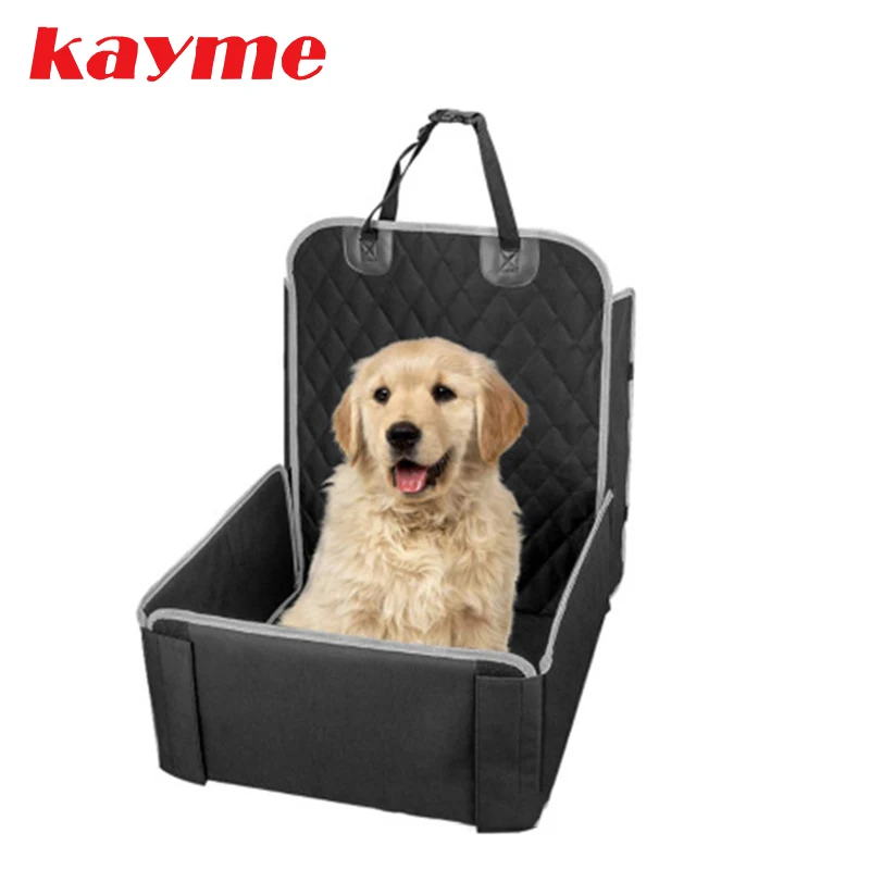 

Kayme Dog Car Seat Bag Basket,Waterproof Anti-dirty Seat Mat ，Pet Carriers Safe House Protector Hammock Cushion With Safety Belt