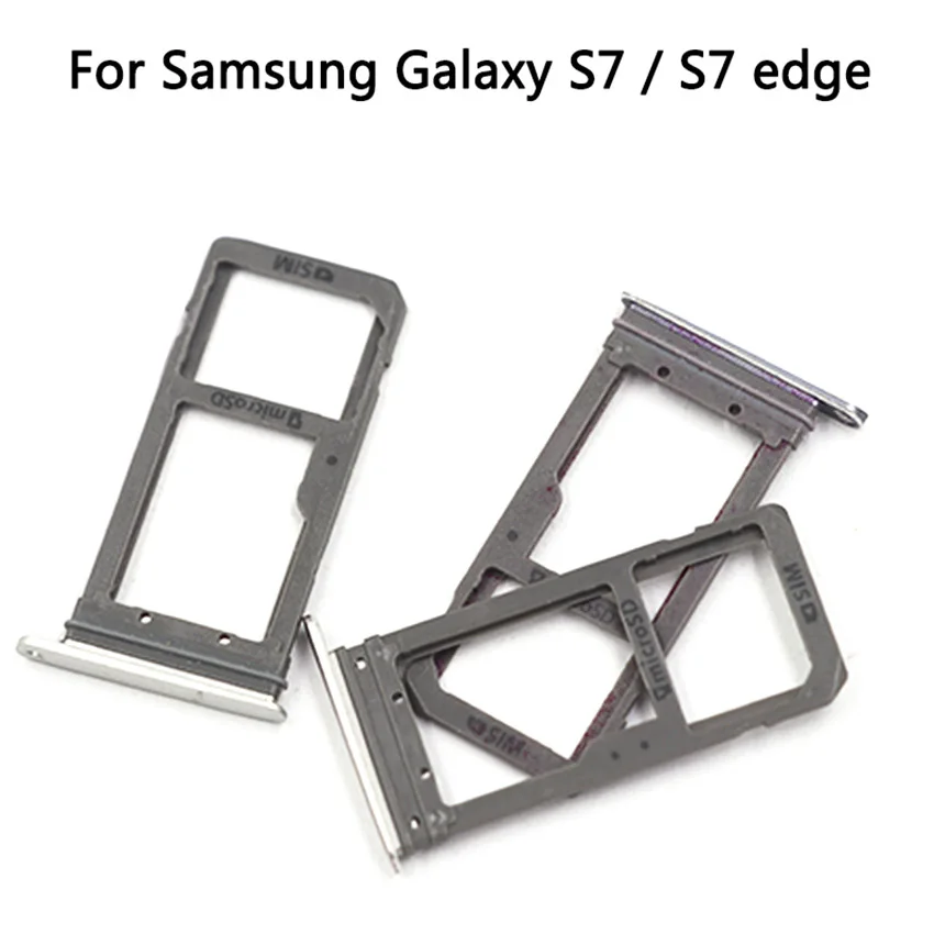 Для samsung Galaxy S7 Edge лоток со слотом для сим-карты ридер держатель один двойной для s7 s7edge лоток для sim-карты