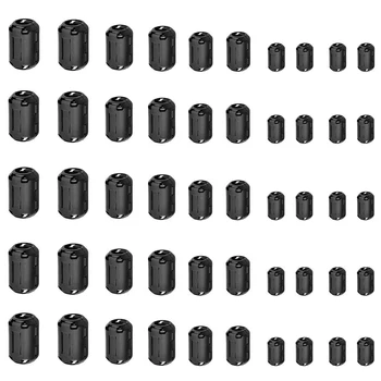 

50Pcs RFI EMI Noise Suppressor Cable Clip for m/ 5mm/ 7mm/ 9mm/ 1m Diameter Cable