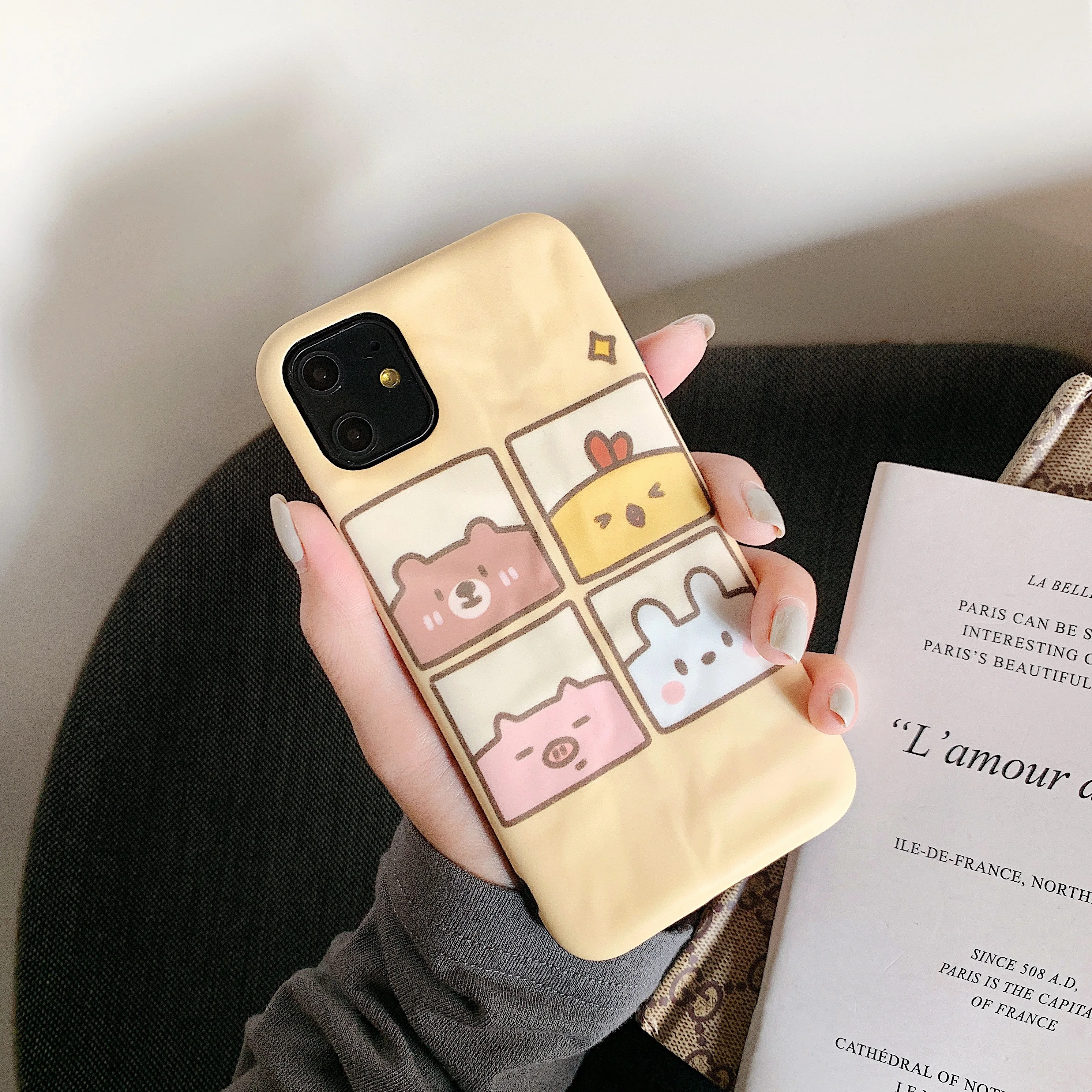Милый чехол для iPhone 11 Pro Max X XS Xr 7 8 Plus XS MAX Мягкий Жидкий чехол IMD