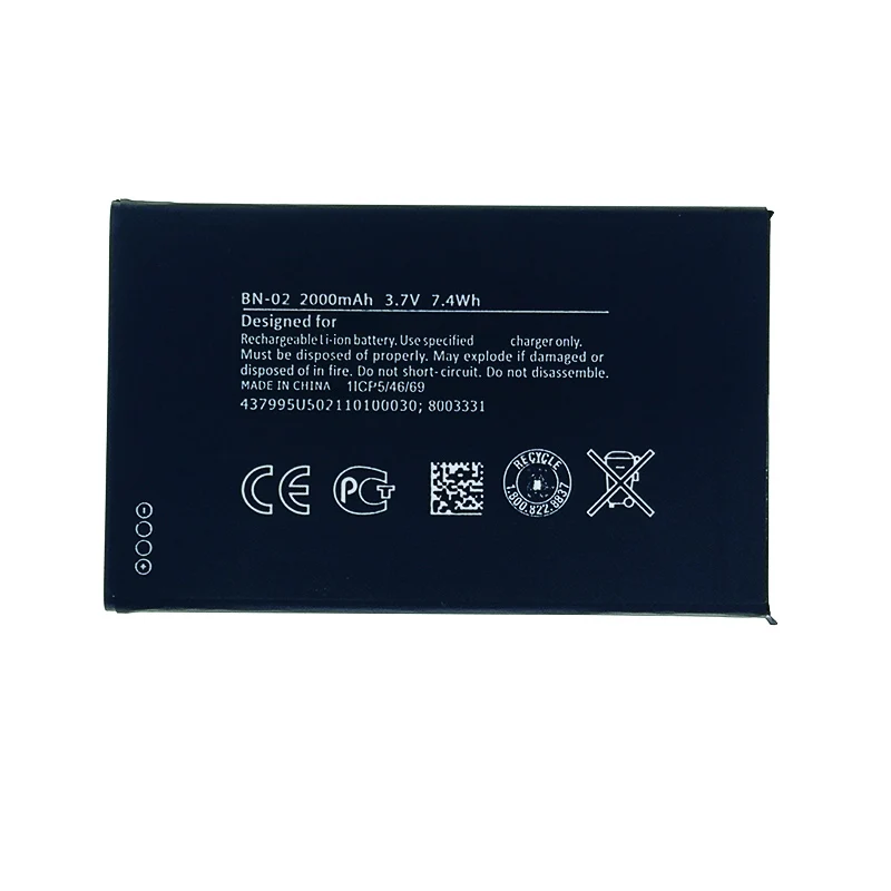 

NEW Original 2000mAh BN-02 Battery For NOKIA BN-02 High Quality Battery + Tracking Number