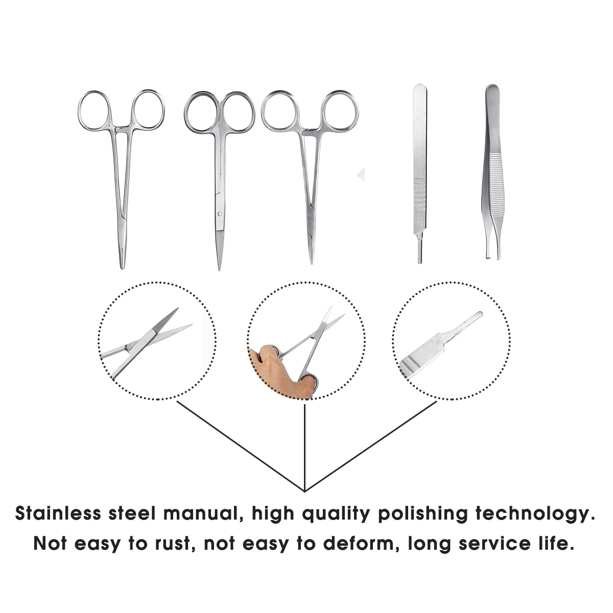  11/12pcs Medical Skin Suture Practice Tool Suture Pad Training Modules Kit Surgical Suturing Needle - 4000036317592