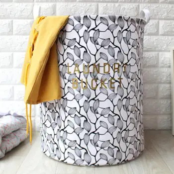 

Exquisite Foldable Floral Print Laundry Bucket Food Storage Container Large Capacity Sundries Organizer