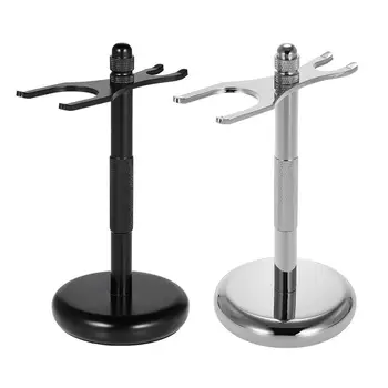 

Men's Deluxe Chrome Razor And Brush Stand Best Safety Razor Stand Shaving Brush Razor Stand Holder Kit Male Shaving Tools Set