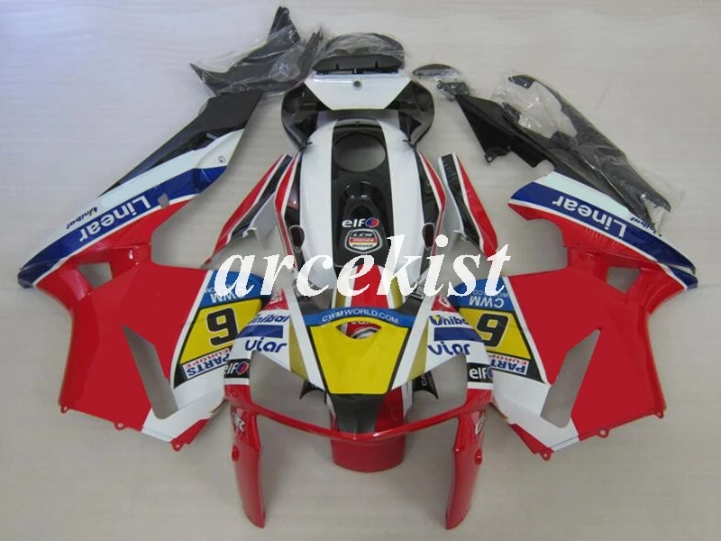 4 подарки ABS мотоцикл обтекатель комплект подходит для CBR600RR F5 2005 2006 05 06 cbr600 600RR Кузов Набор Серебряный Белый