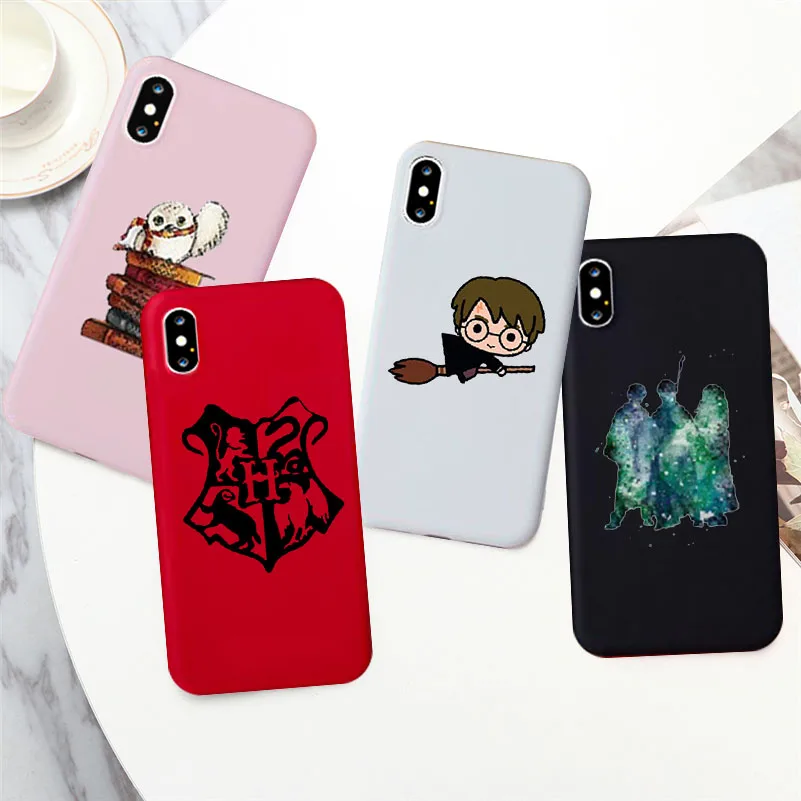 

Cartoon Magic School Phone Case for Iphone 7 6 8 Plus Silcone Phone Cover for Iphone 11 X Xs Xr Xsmax Coque