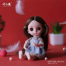 16 センチメートルミニ人形玩具クリスマス誕生日ギフト子供添付人形ドレスアップゲームジョイントシミュレーション人形ギフト(China)