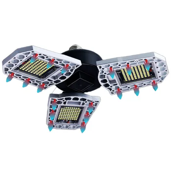 

60W LED Deformable Garage Light E27 LED Corn Bulb Working Light Warehouse Parking Industrial Ceiling Lamp