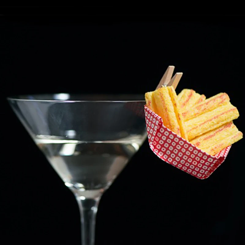 DEOUNY Bar Accessories And Decor Cocktail Bartender Decoration Mini Natural Wooden Clips Sticky 1.37In Notes Clip 20PCS Supplies