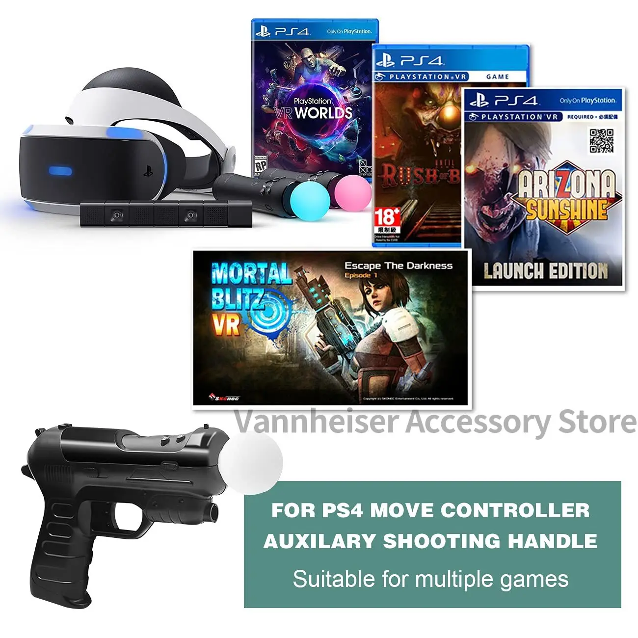 eventyr Kor Demon Play Playstation Vr Gun Controller | Ps4 Vr Gun Controller Games | Ps4 Vr Games  Accessories - Accessories - Aliexpress