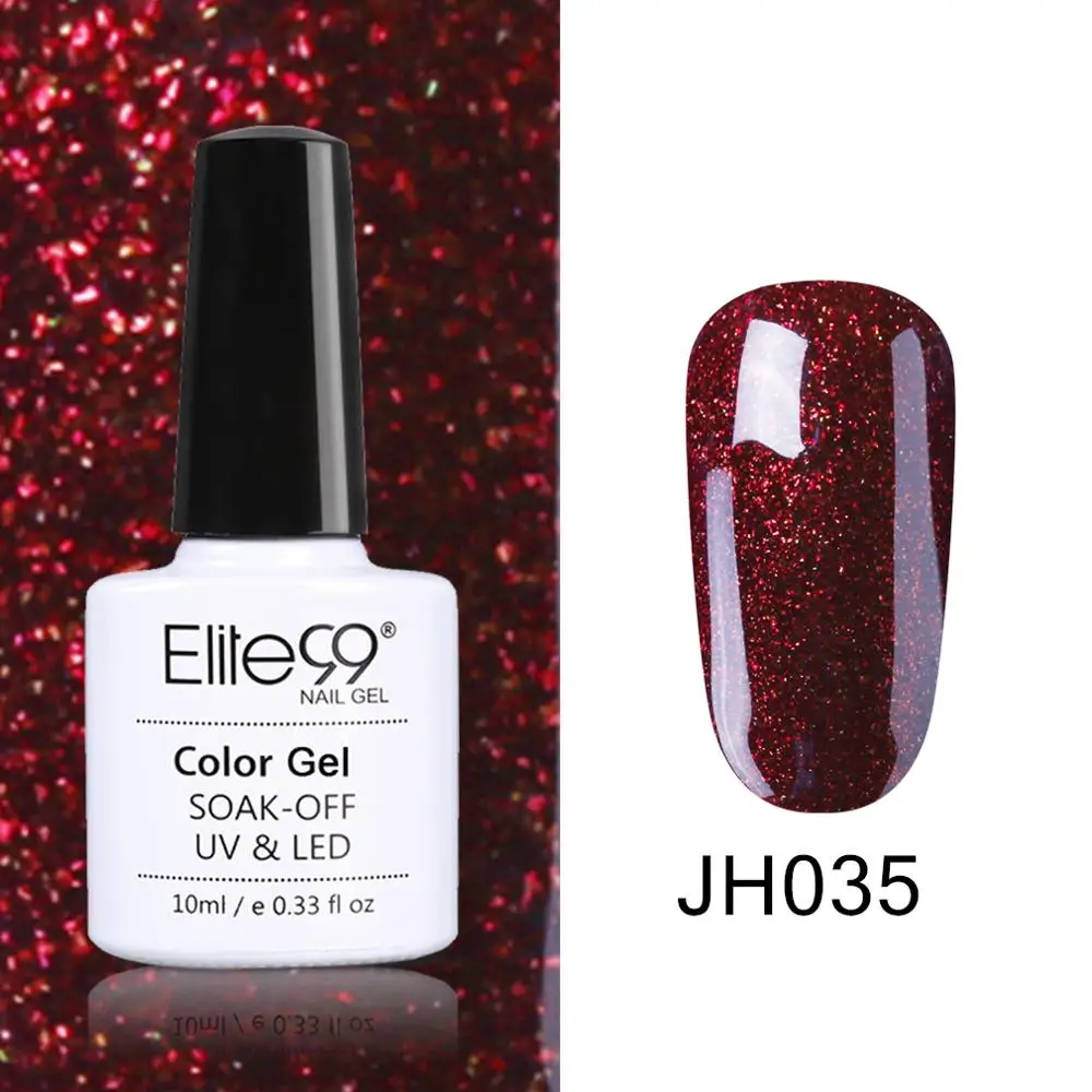 JH035 Elite99 винно-красный гель лак для ногтей гель лак Полупостоянный замочить от дизайна ногтей Маникюр УФ гелевое покрытие для ногтей лак - Цвет: JH035