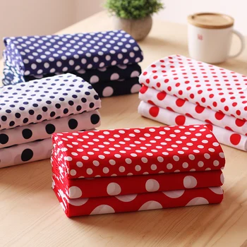 

Printing and Dyeing Textile Clothing The Fabric Sewing Materials Wavy Dots 100% Cotton Fabric Shirt Dress Plain Weave Fabric