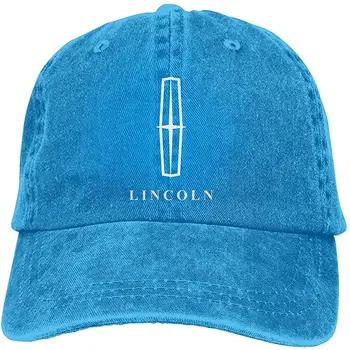 

Mens Vintage Adjustable Dad-Hat Lincoln Automobile Fashion Baseball Cap Hat, Red