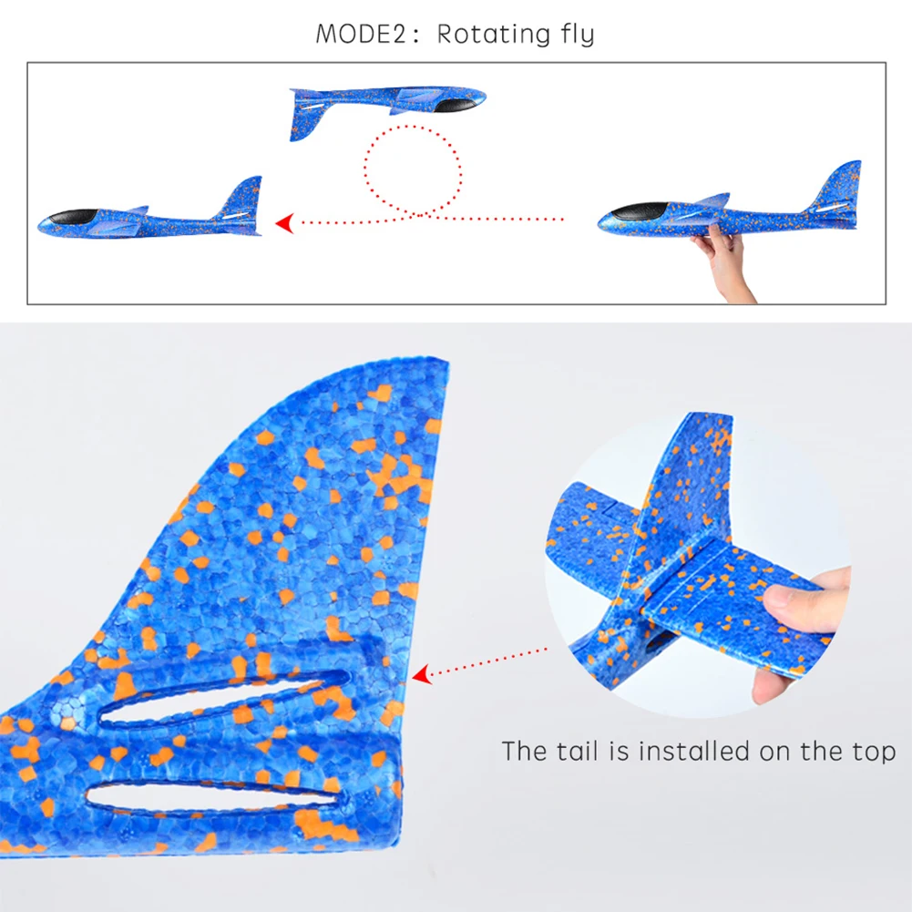 37 см EPP пена ручной бросок самолет Открытый Запуск планер самолет детский подарок игрушка интересные игрушки Дети Открытый Забавный подарок игрушки
