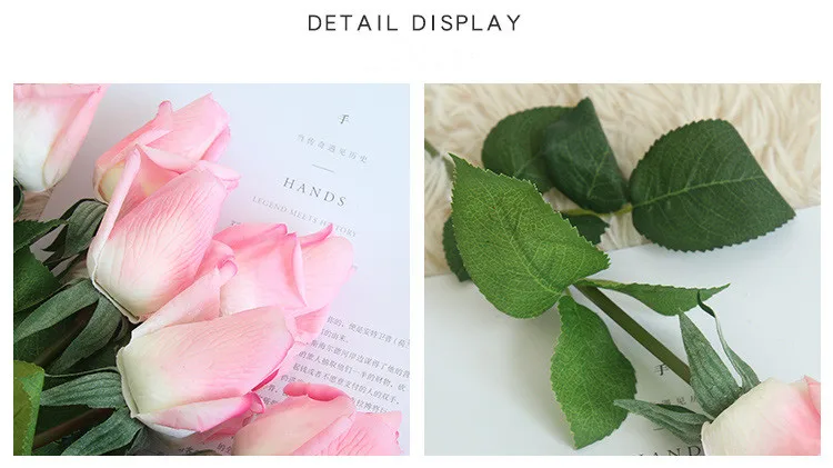 3 шт. 56 см искусственные цветы настоящий сенсорный латексная роза на ощупь Войлок имитация для дома Свадебные декоративные силиконовые розы Букет