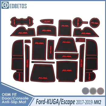 

Anti-Slip Mat For Ford KUGA 2017 2018 2019 Ford Escape MK2 Facelift C520 Accessories Gate Slot Coaster Anti-Dirty Door Groove