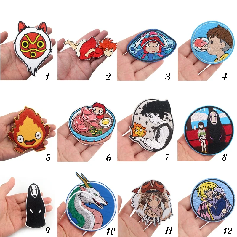 2 шт. вышитые аниме-нашивки для одежды |