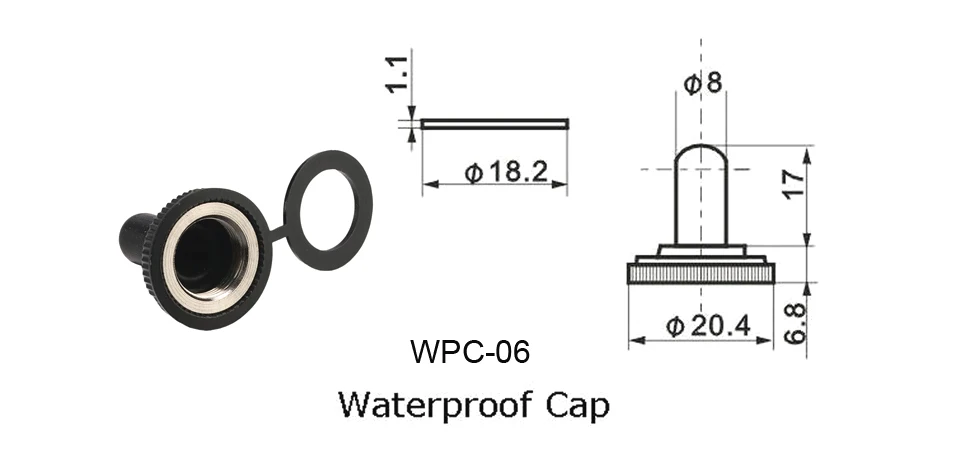 WPC-06 waterproof cap