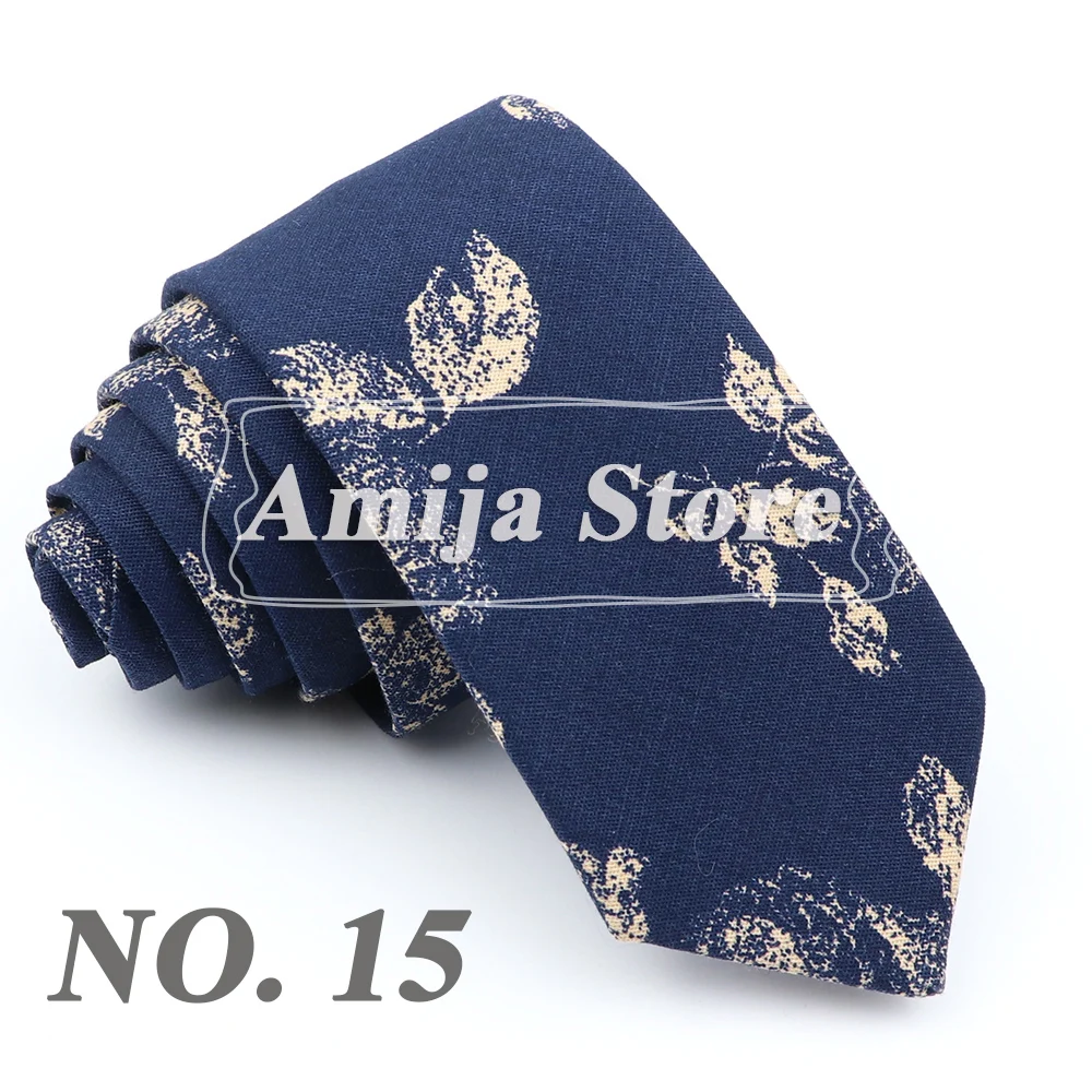 Fashion Floral Baumwolle Krawatte Für Männer Frauen Silm Krawatte Mit Blume Krawatte Für Hochzeit Geschenk Lässige Krawatten Anzüge Romantische Zubehör – Detail 17