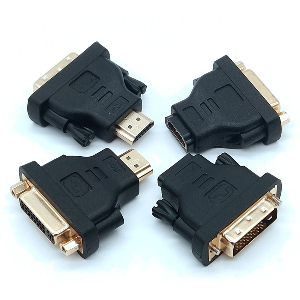 

DVI to HDTV Adapter Bi-directional DVI D 24+1 Male to HD Female Cable Connector Converter for Projector HD to DVI