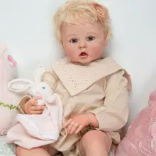 

3D Paint Skin With Vein Soft Silicone Reborn Baby Doll Toy For Girl Handmade 60 CM Princess Toddler Artist Bebe Like Real Gift