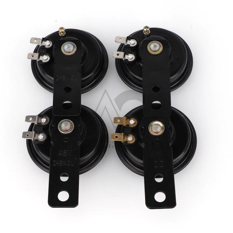 Motorcycle electric horn 12V 24V 36V 48V 60V 1.5A 105db waterproof round horn speaker For scooter moped electric bicycle motorcycle electric horn,scooter horn,bicycle electronic horn