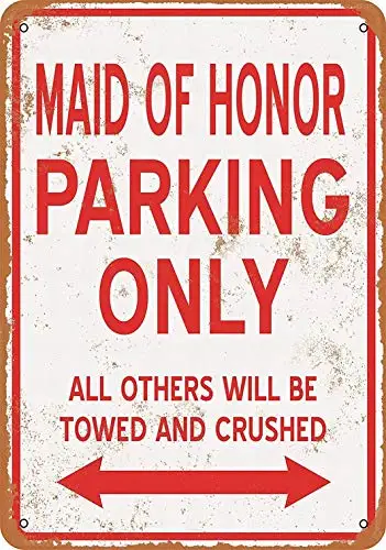 

12x16 металлическая вывеска горничная только Парковка-винтажный Настенный декор домашний декор