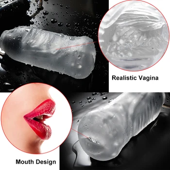Electric Male Masturbator Cup for Men Sucking Vibrator Penis Stimulation Realistic Vagina Pussy Blowjob Oral Adult Sex Toys Tool 6