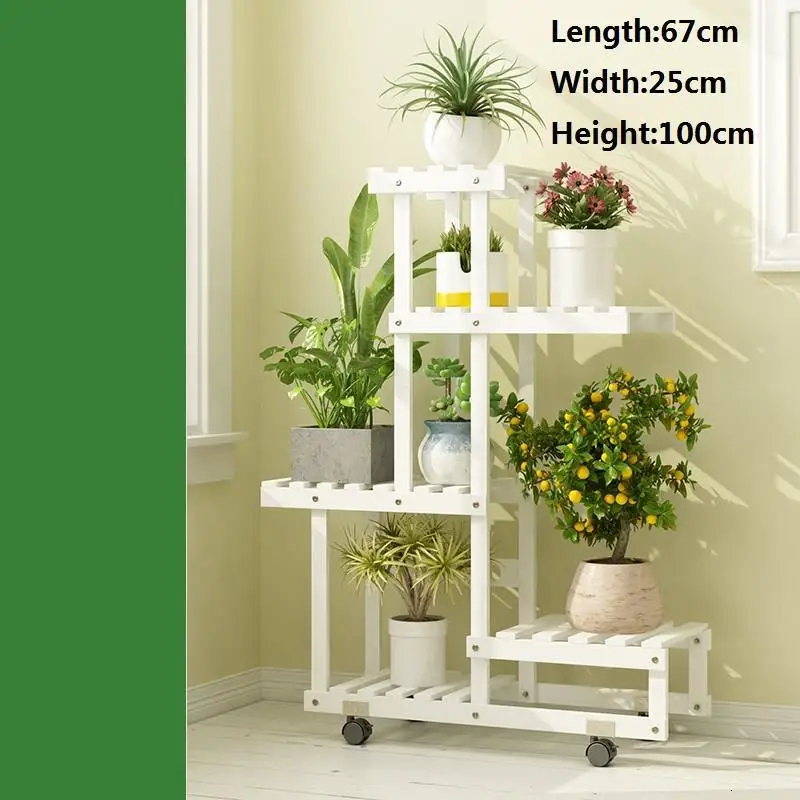 Деревянные полки для помещений Para Plantas Escalera гостиная Estanteria Жардин растения на балконе полка напольная подставка для цветов - Цвет: Number 1