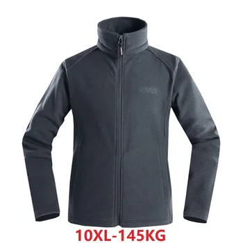 

Plus Size 5XL 8XL winter mens Sweatshirts 9XL 10XL Fleece Hoodies zipper Spring out door Men Jackets 54 56 Casual coats