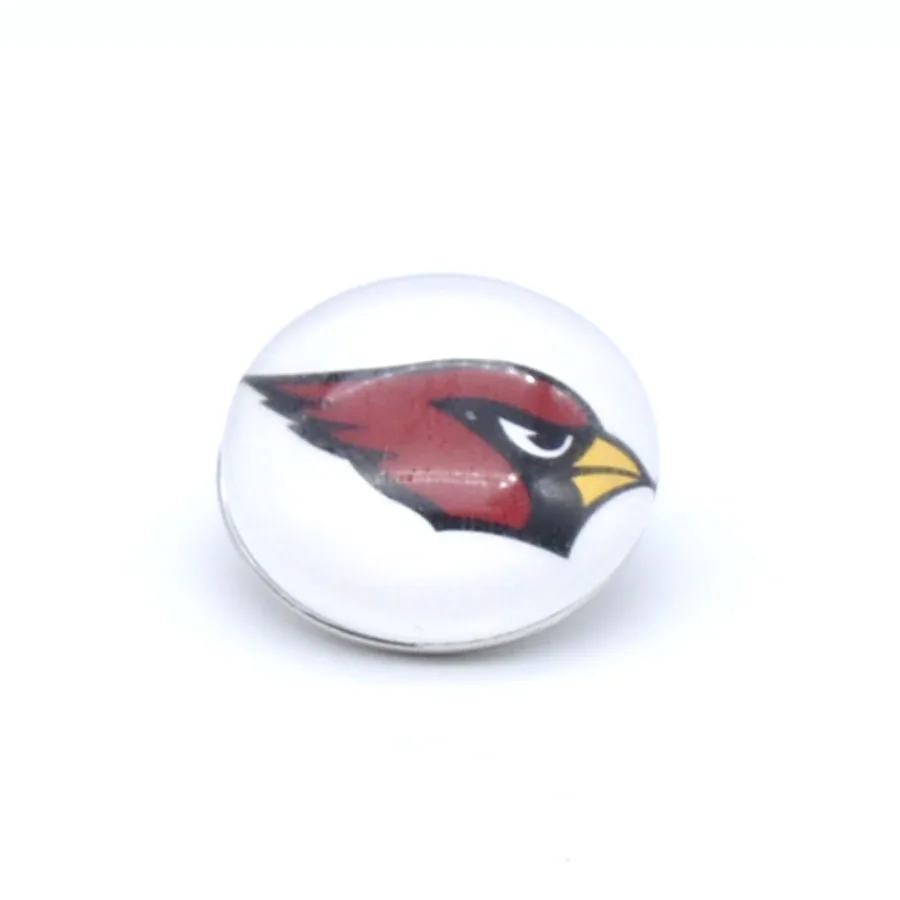 Кнопка оснастки 18 мм 12 мм Arizona Cardinals амулеты имбирный браслет для женщин мужчин футбольные болельщики подарок пати День рождения Мода - Окраска металла: 12mm