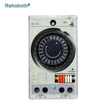 Built-in rechargeable battery 220V timer switch mechanical timer with 48 times on/off time setting scope 30 min on scope