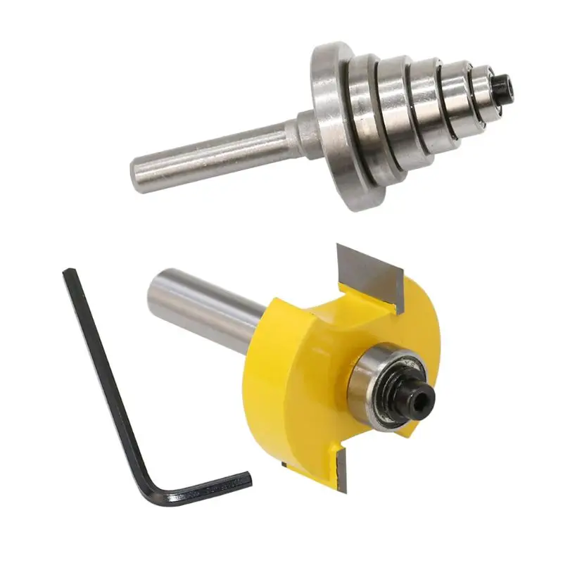 A0kf rabbet roteador bit com 6 rolamentos