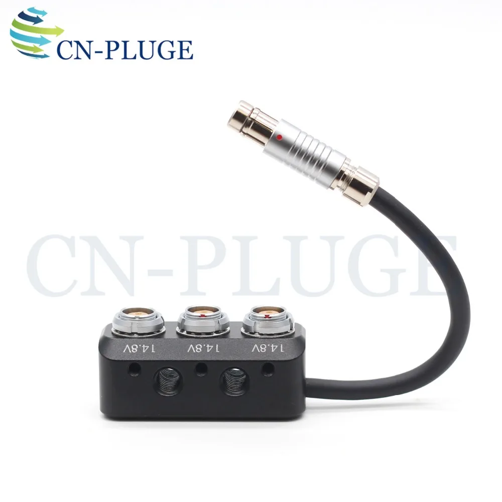RS 3 pin Male to 0B 2 pin Female концентратор переходник разветвитель для ARRI/красный/SONY распределитель питания камеры, трехходовой разветвитель