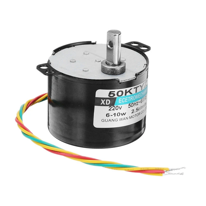 ABSF 50Ktyz Ac220V 10 Вт 0.5A 2,5 об/мин синхронный двигатель с постоянным магнитом редуктор двигателя переменного тока Cw/Ccw