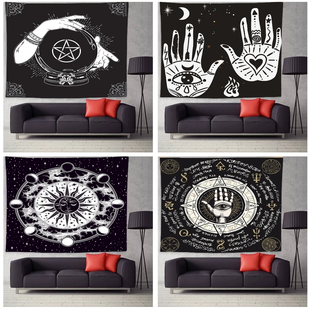 

Vintage Fortune Teller Hand Tapestry Mystery Home Decor Tapestry Wall Hanging Tapestries Wall Decor for Bedroom Living Room