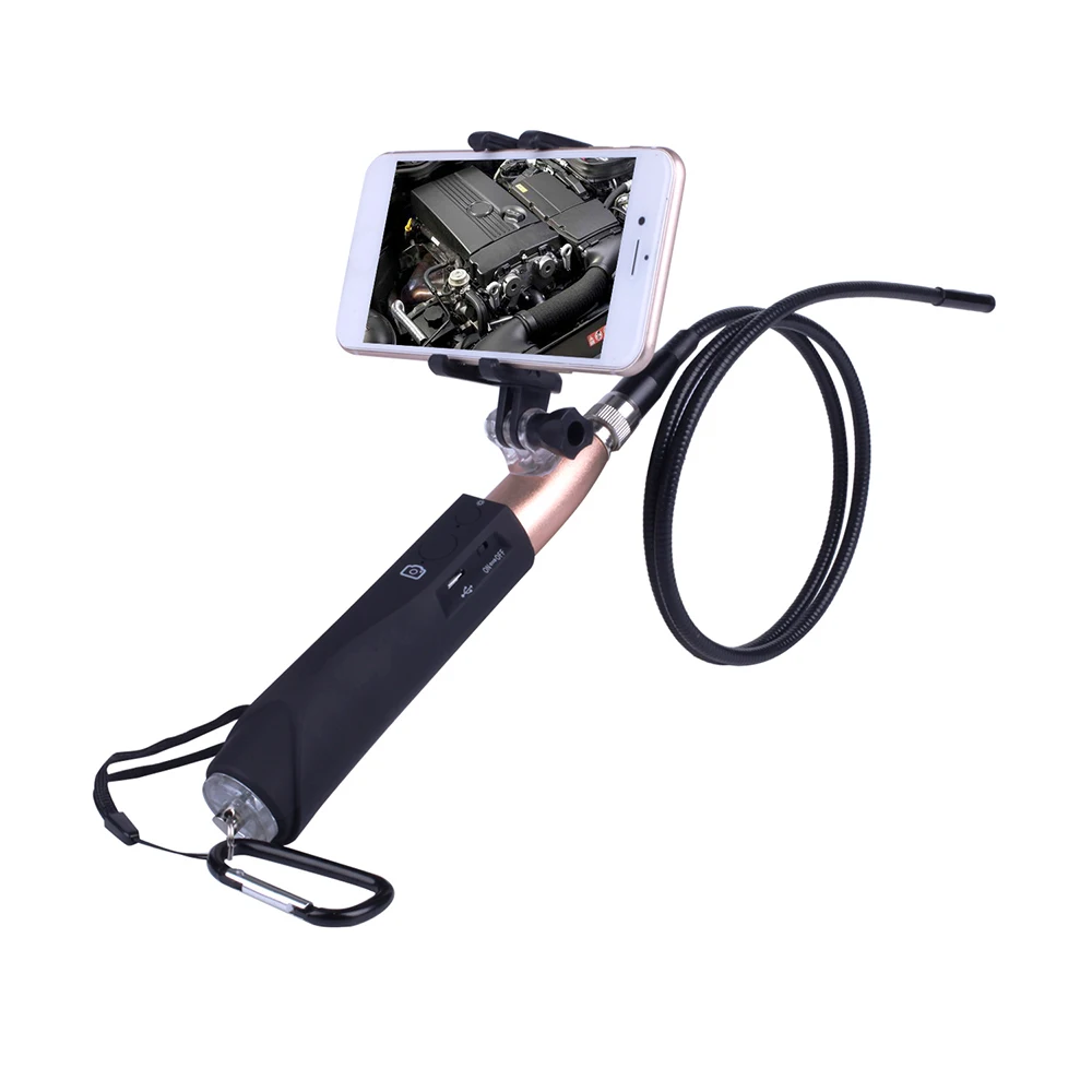 

Endoscope Camera Flexible IP67 Waterproof Inspection Borescope Camera For iOS Android Wireless Endoscope With Phone Holder