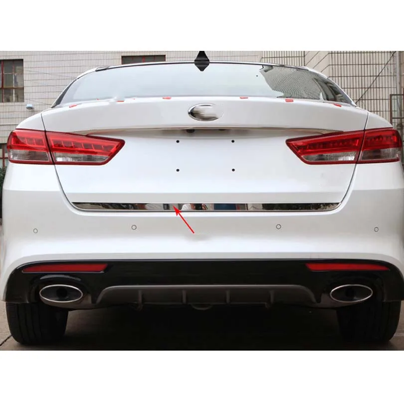 Подходит для KIA K5 Автомобильная задняя дверь багажника декоративная переводная наклейка для стайлинга автомобиля отделка ободок из нержавеющей стали