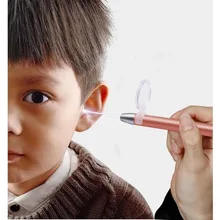 1 шт. лупа для ушных ушек с фонариком, инструменты для удаления ушных ушек, аксессуары для ухода за ушами, портативный инструмент для чистки ушей