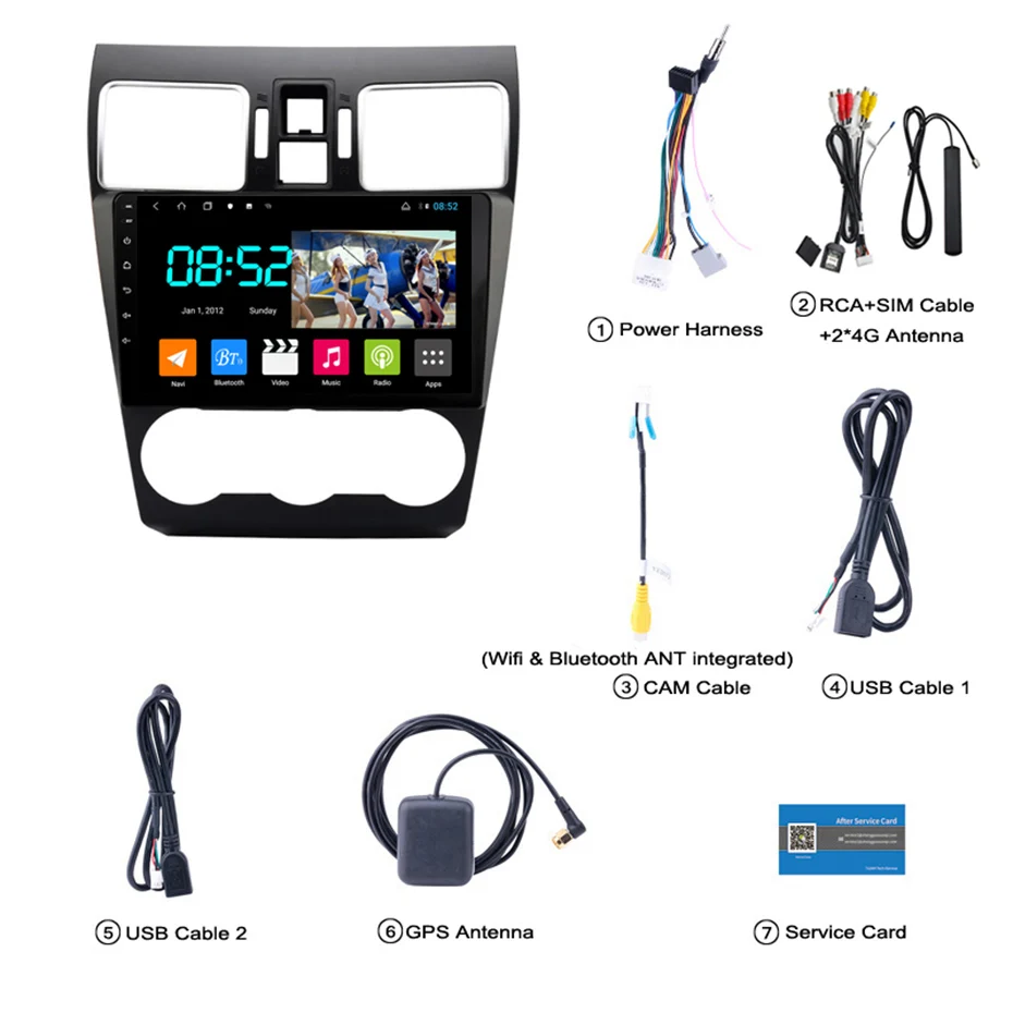 Perfect Android 8.1 CAR DVD 1din multimedia Navi system for Subaru Forester 2016-2018 car gps navigation stereo head unit BT SWC WIFI 2