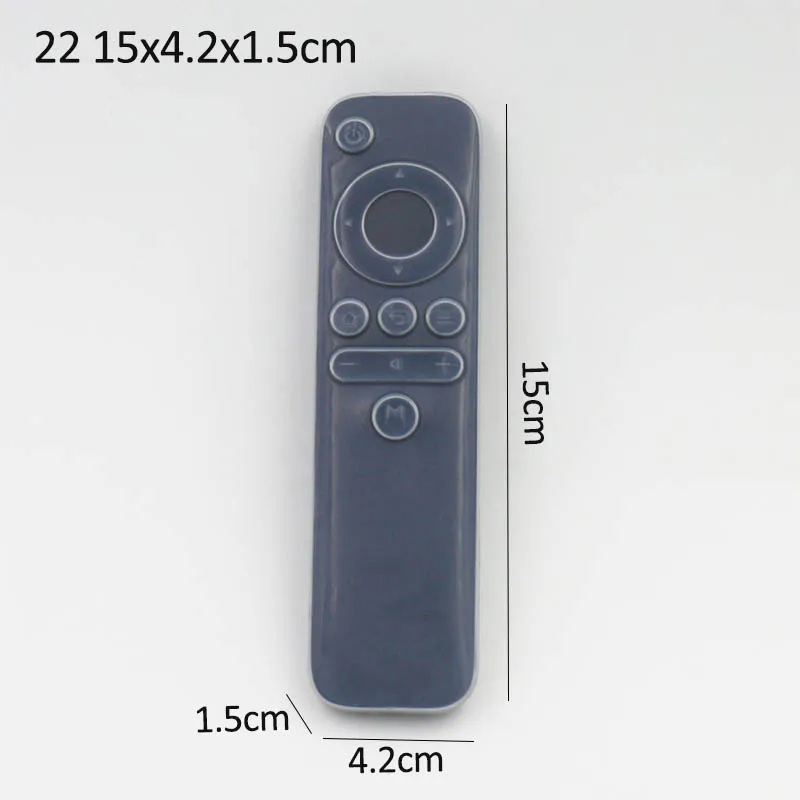 22 15x4.2x1.5cm Прозрачная 22 размер защита от пыли Защитная сумка для хранения Портативный Силиконовый кондиционер контроль чехол Чехол для пульта дистанционного управления ТВ - Цвет: 22 15x4.2x1.5cm