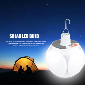 

Portable Super Bright Ball Bulb Light LED Outdoor BBQ Camping Tent Hanging Lamp Solar Power LED Waterproof Easy Installation